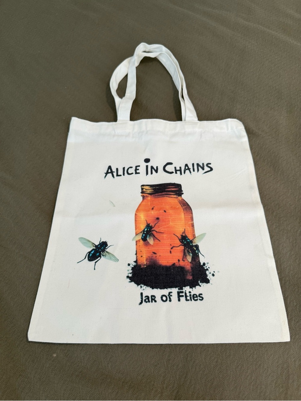 🆕 Alice In Chains Jar of Flies reusable tote bag rock music memorabilia